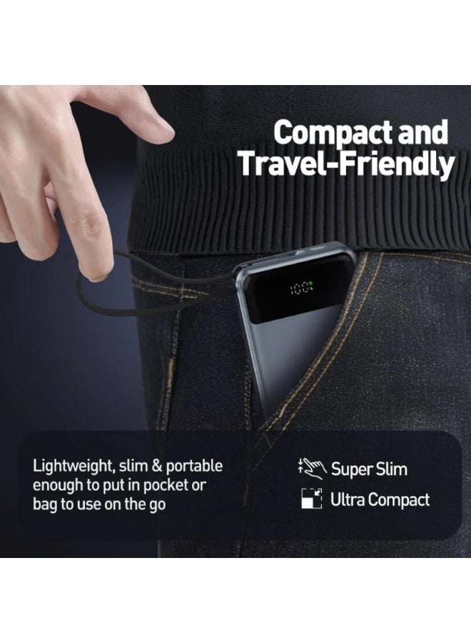 جودا بطارية JODA بسعة 20000 ملي امبير بقوة 65 واط بمنفذ تايب سي ومنفذ يو اس بي مع سلك تايب سي مدمج - Image 2