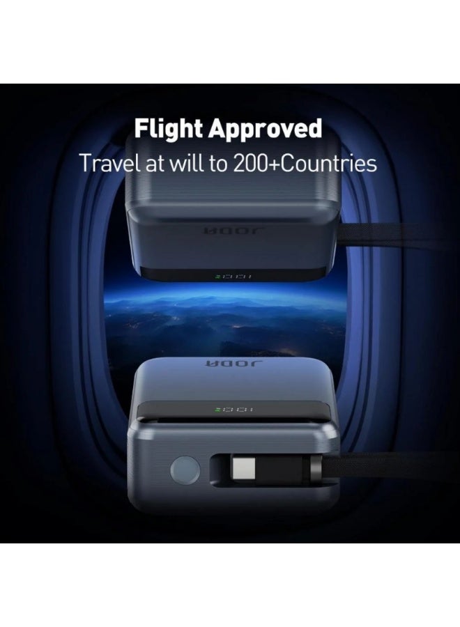 جودا بطارية JODA بسعة 20000 ملي امبير بقوة 65 واط بمنفذ تايب سي ومنفذ يو اس بي مع سلك تايب سي مدمج - Image 3