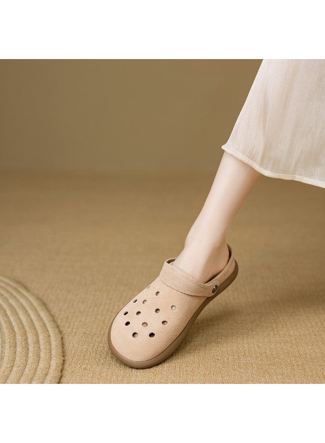 YEARCON صنادل نسائية مريحة ذات اتجاهين صيف 2025، كلوغز قابلة للتنفس، بأسلوب بيركنستوك مغلق الأصابع - Image 2