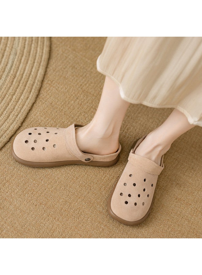 YEARCON صنادل نسائية مريحة ذات اتجاهين صيف 2025، كلوغز قابلة للتنفس، بأسلوب بيركنستوك مغلق الأصابع - Image 5