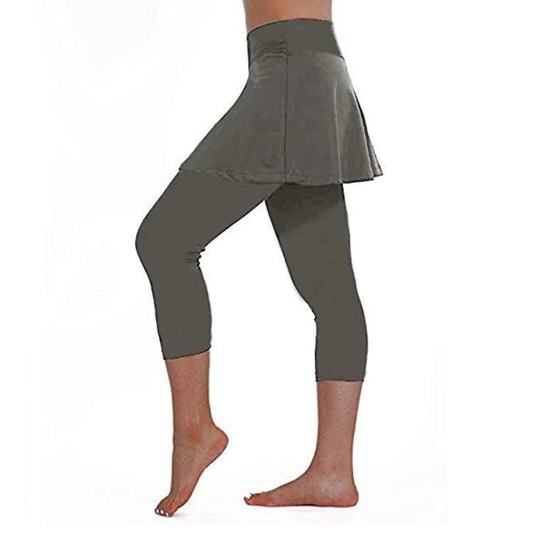 Plus Size Womens Slimming Yoga Pants Set Blue  - Image 3