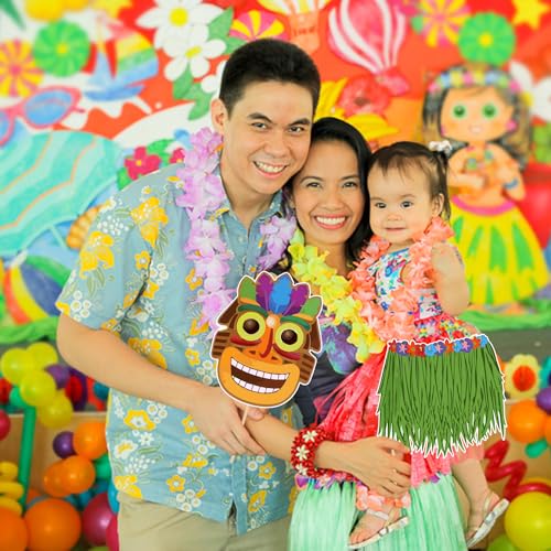 Zyozique ® Luau Photo Booth Props - Hawaiian Themed Pool Party Selfie Props Kit (Pack of 25) - Image 4