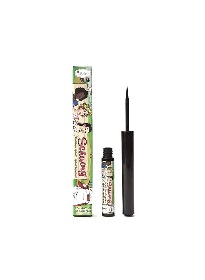 theBalm سائل كحل شفينغ، أسود، لمسة غير لامعة، 0.05 أونصة سائلة (عبوة واحدة) - Image 1