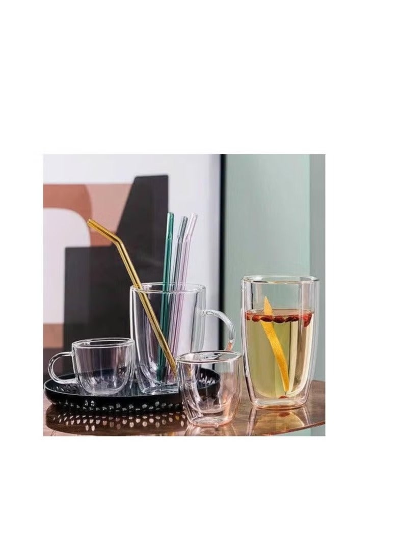 6 Multi-Colored Glass Straws - Image 2