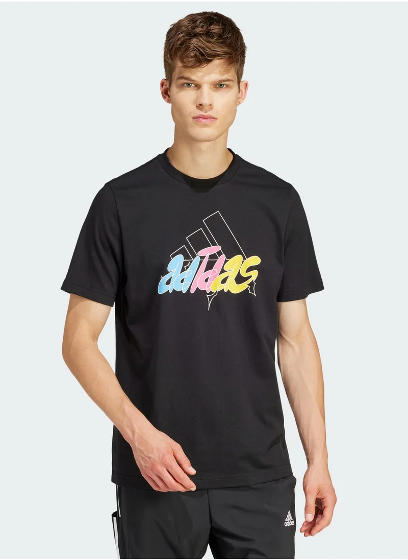 Adidas Illustrated Badge Of Sport T-Shirt