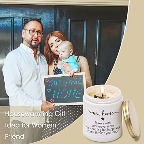 KORMMCO Housewarming Gift, New Home Candle Gift, New Home Gifts Idea for Women Friend, Moving in Gifts, Vanilla & Lavender Scented Candles - Image 3