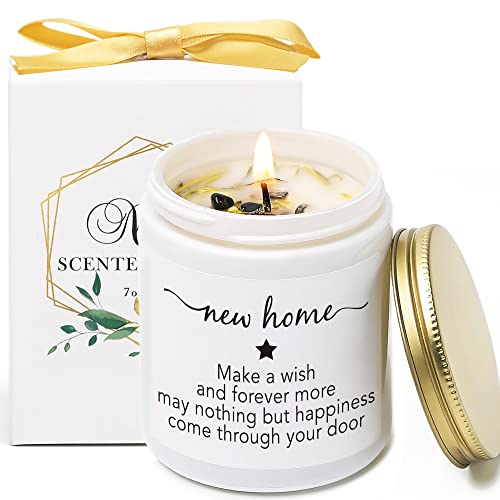 KORMMCO Housewarming Gift, New Home Candle Gift, New Home Gifts Idea for Women Friend, Moving in Gifts, Vanilla & Lavender Scented Candles - Image 1