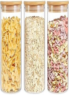 Generic Jar Legumes Glass Sealed Wood Lid - Imported Spices 