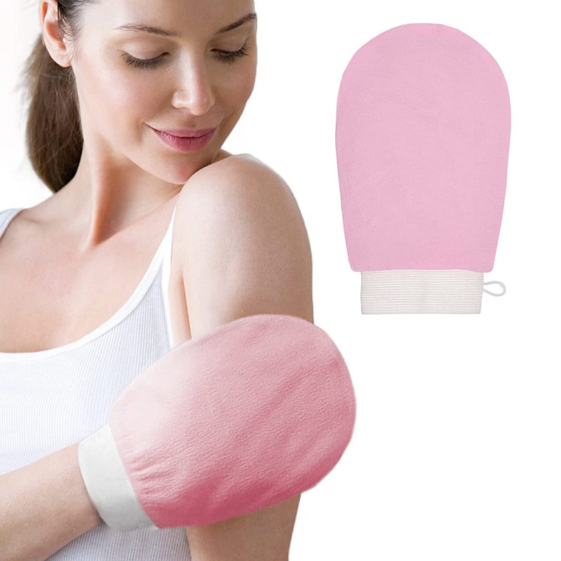 Finalize Exfoliating Gloves for Body Cleansing and Scrubbing, Bath Gloves Tan Removal-made of Natural Fibre, Gentle on the Skin, Sustainable, With 100% Natural Stone Jade Roller & Gau Sha Stone-Multi - Image 4