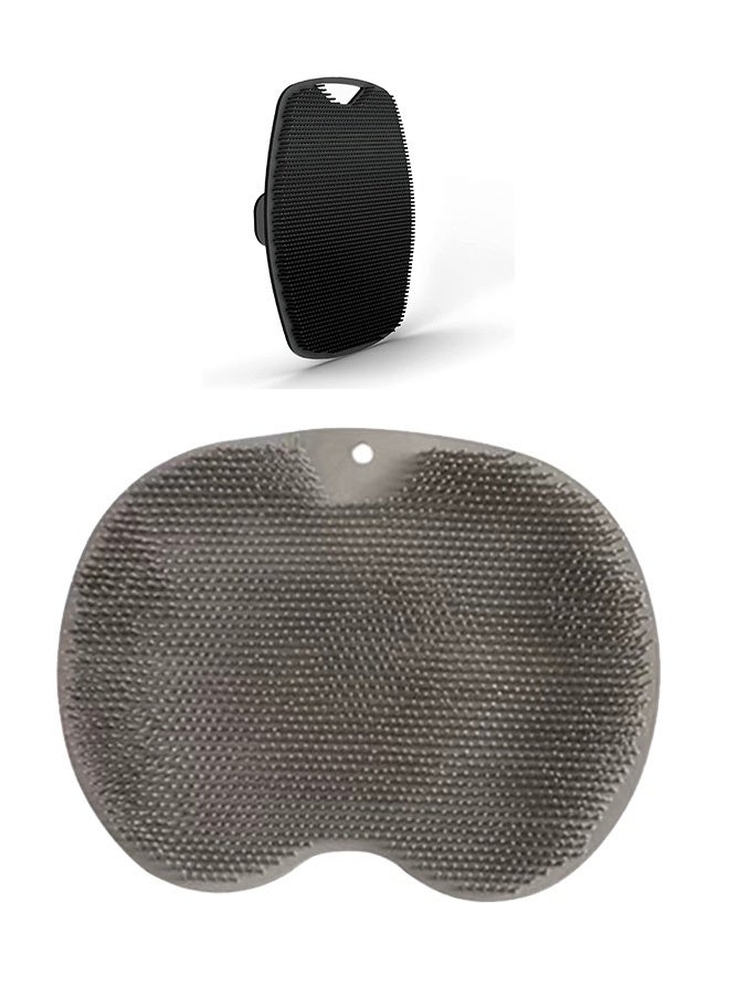 Strong Suction Cup Foot Scrubber & Handheld Bath Brush Set | Hands-Free Foot Cleaning Without Bending | Shower Brush Combo for Back and Feet - Image 2
