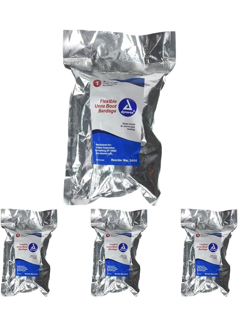 Dynarex Dynarex Unna Boot Flexible NonSterile Bandage 4 X10YD 1 ea Pack of 4 