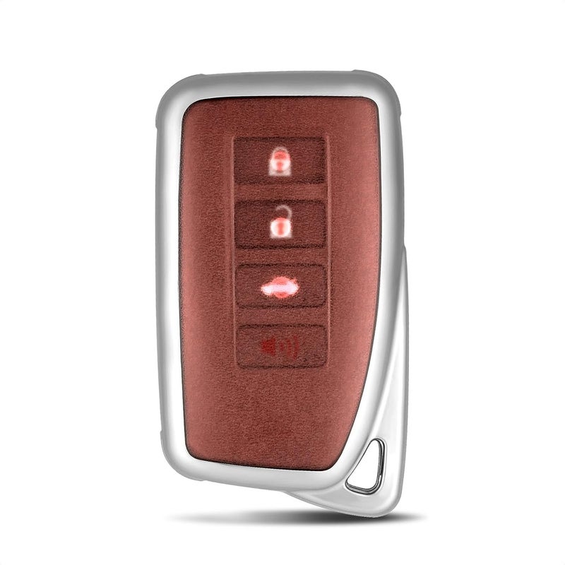 وركاس غطاء مفتاح لكزس، غطاء مفتاح من TPU الناعم المتوافق مع لكزس RX ES GS LS NX RS GX LX RC LC للتحكم الذكي عن بعد بالدخال بدون مفتاح (أحمر - غير لامع) - Image 1