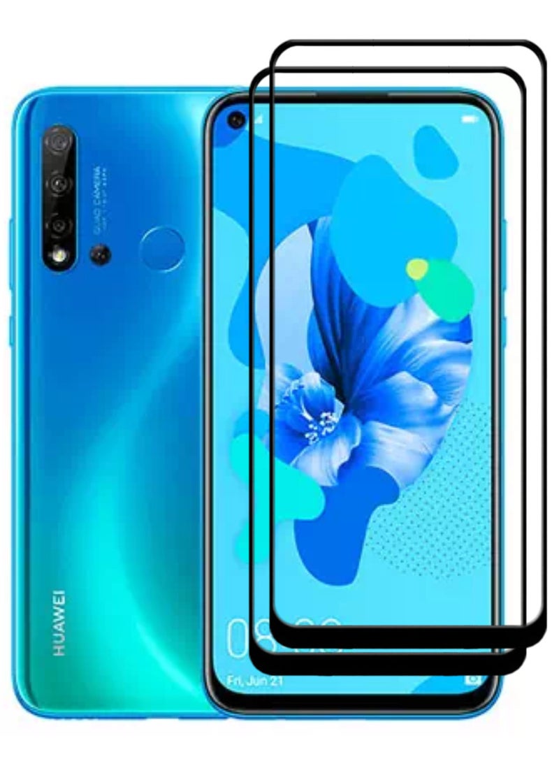 ACLIX 2 Pieces Antistatic ESD Dustproof Premium Quality High Definition Tempered Glass Screen Protector Designed For Huawei nova 5i - Image 1