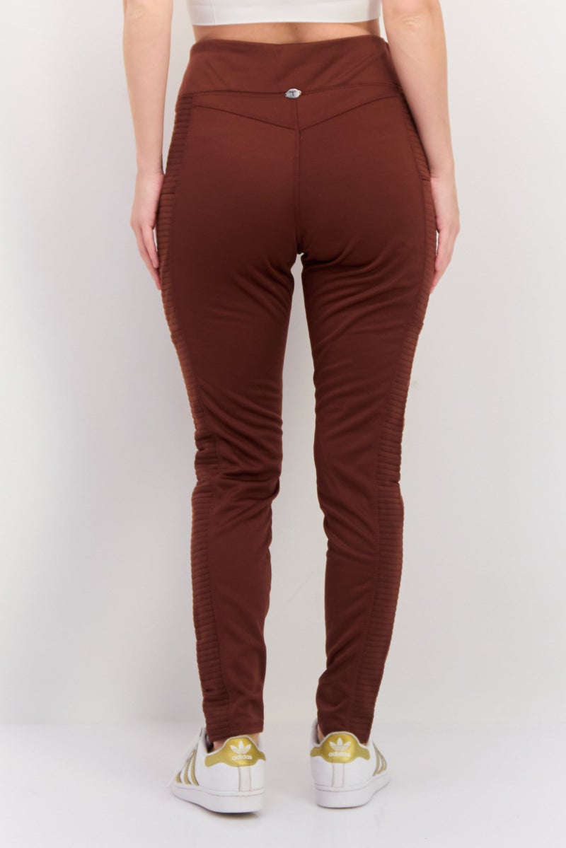 Tahari Sports Women Sportswear Fit Training Leggings, Brown - Image 3