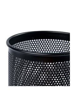 Deli 4-Piece Round Metal Steel Pen Holders Black  - Image 3