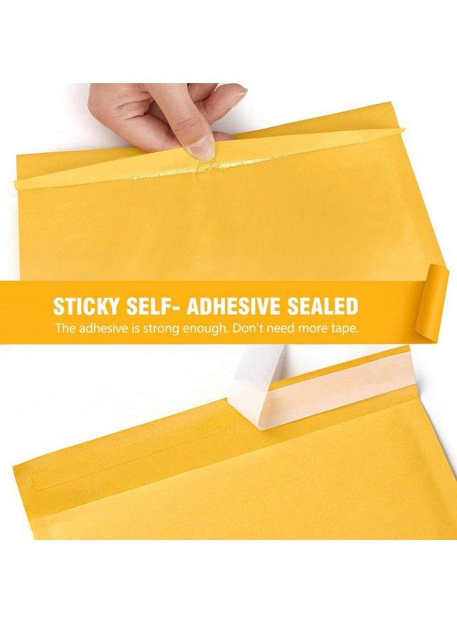 hblife 125Pcs Bubble Mailers 4X8 Inches Self Seal Kraft Poly Mailers Padded Envelopes Shipping Bags Packaging For Small Business - Image 5