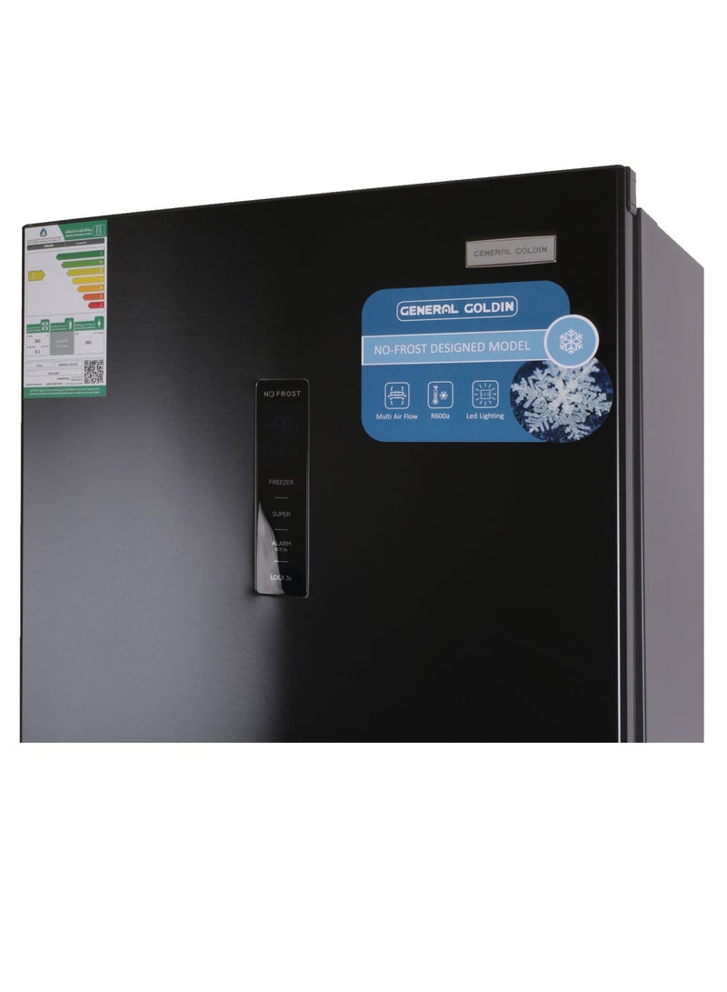 General Goldin 262 Lt 9.2 Cu Ft Upright Freezer, Total No Frost Energy Saving Invertor Compressor, Touch Control, Maximum Capacity, Premium Grey - Image 3