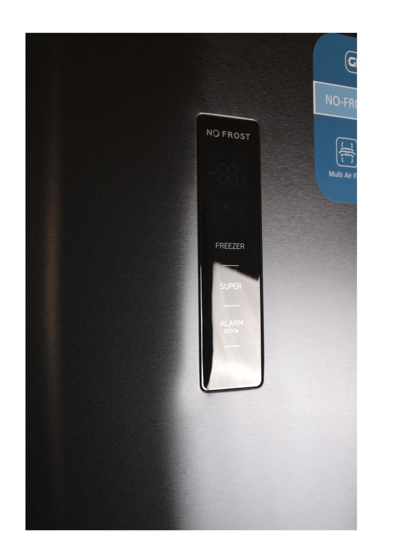 General Goldin 262 Lt 9.2 Cu Ft Upright Freezer, Total No Frost Energy Saving Invertor Compressor, Touch Control, Maximum Capacity, Premium Grey - Image 4