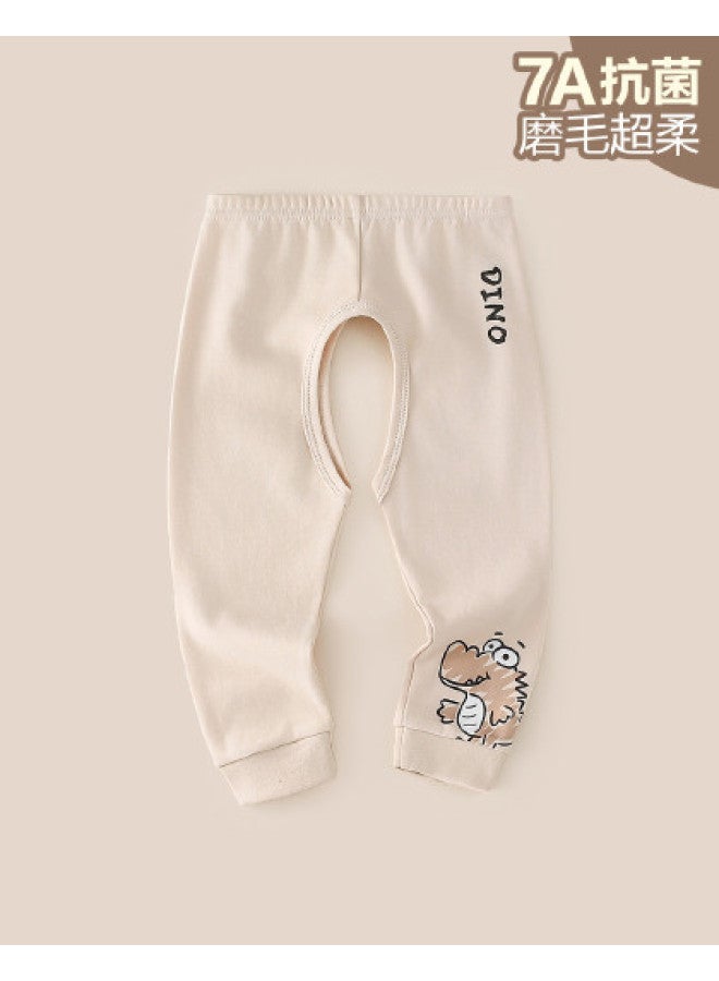Doxiluka baby Open-crotch Pants - Spring/autumn Style Unisex Cotton Thermal Pants For Outdoor Wear & Casual Bottoms - Image 1