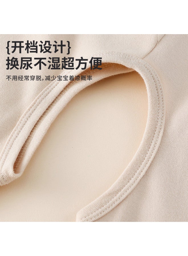 Doxiluka baby Open-crotch Pants - Spring/autumn Style Unisex Cotton Thermal Pants For Outdoor Wear & Casual Bottoms - Image 4