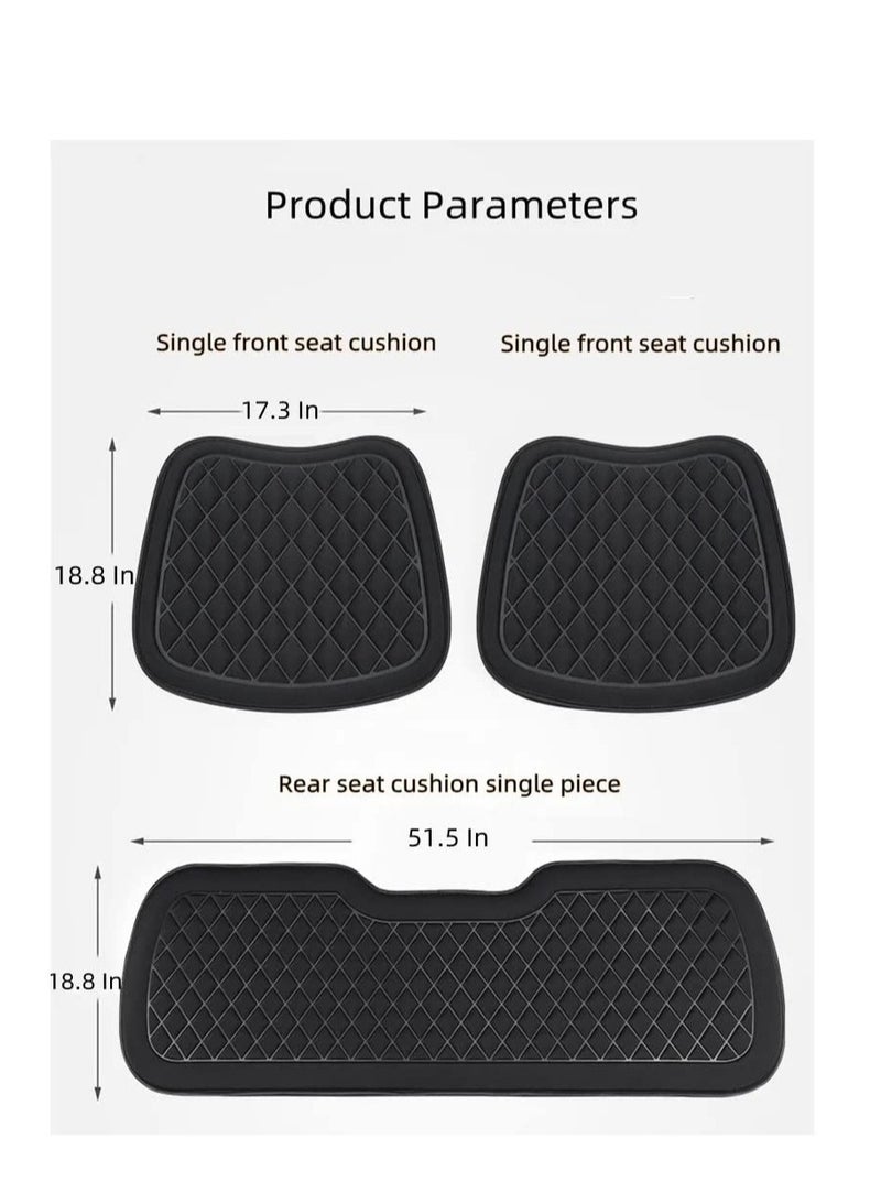Cooling Breathable Car Seat, 3D Decompression Car Seat, Improve Driving View Car Seat, Suitable for Car, Truck, Office Chair (Black) - Image 2