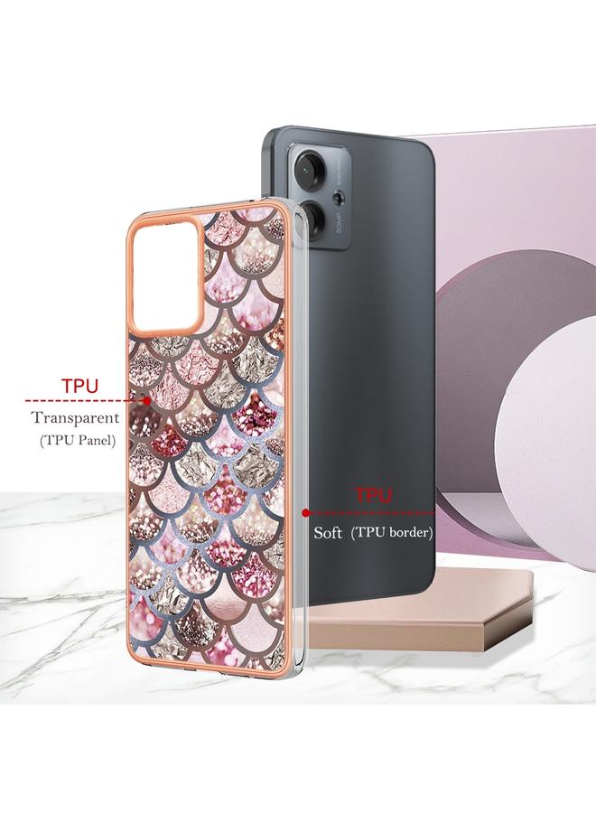 S-TOP Case For Motorola Moto G14 Electroplating IMD TPU Phone Case with Ring - Image 4