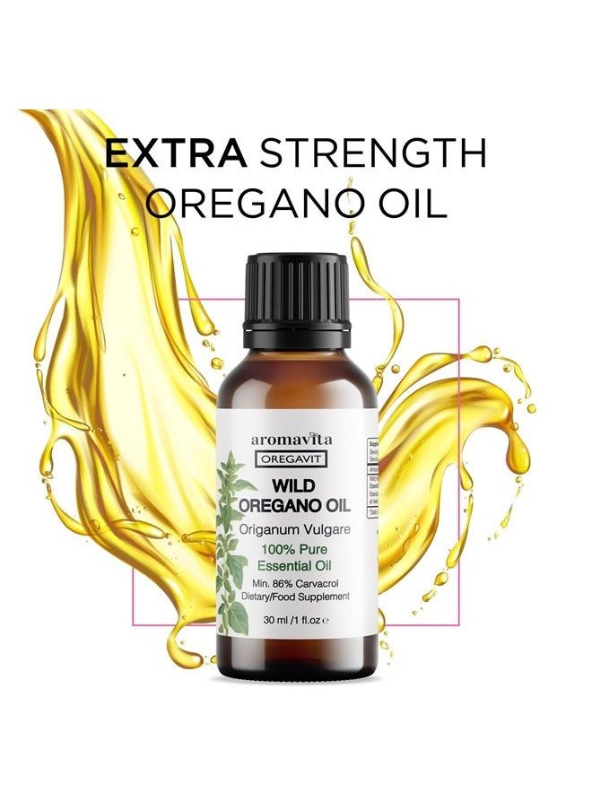 Aromavita - Oregavit Pure Wild Greek Essentials Oil,Certified Herbal Wild Mediterranean Oregano Oil,Immune Support Dietary Supplement (1 FL.OZ/30ML) - Image 1