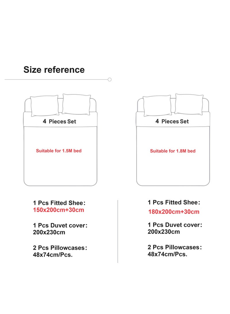 الأزرق جي دبليو 4 قطعة من القرفة القطن مجموعة الراحة مجموعة قبعة السرير للأطفال هدية عيد ميلاد - Image 2