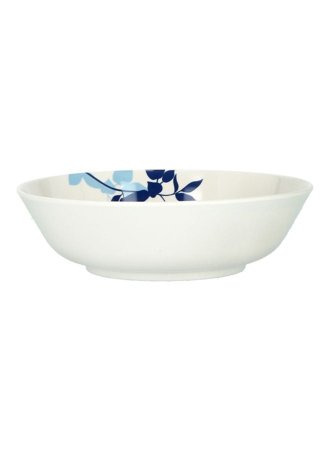 DELCASA Serving Bowl White/Blue 8.5inch - Image 1