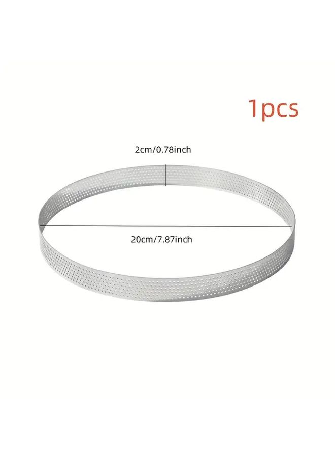 Stainless Steel Tower Ring Set Medium 10pcs Non-Stick Round Cake Mousse Mold - Image 2