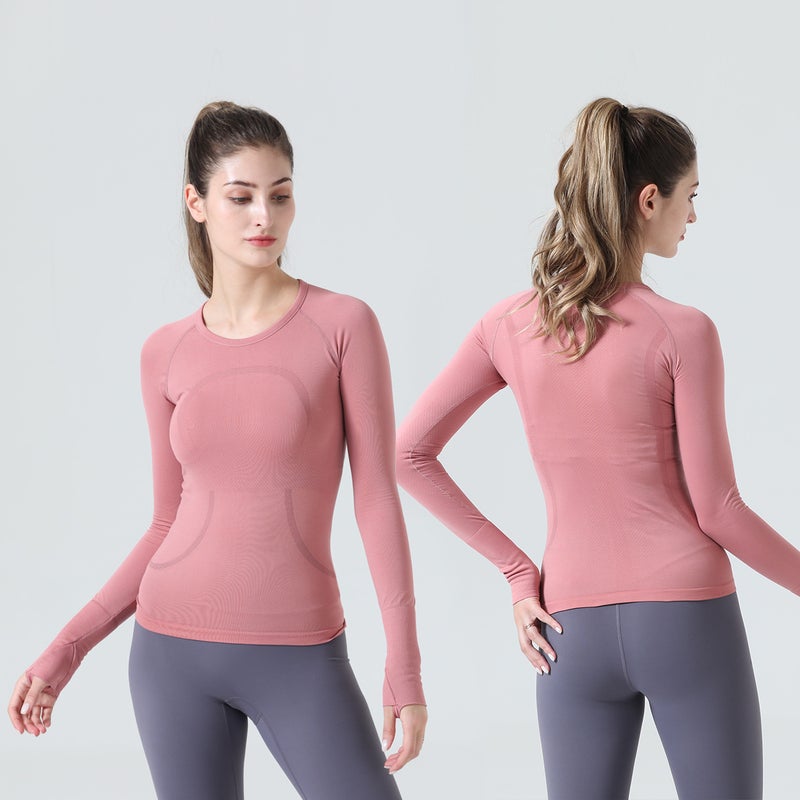 2.0 Women'S Yoga Long-Sleeved T-Shirt Running Adaptedstate Top Sports Breathable Fitness Yoga Wear Comfortable - Image 2