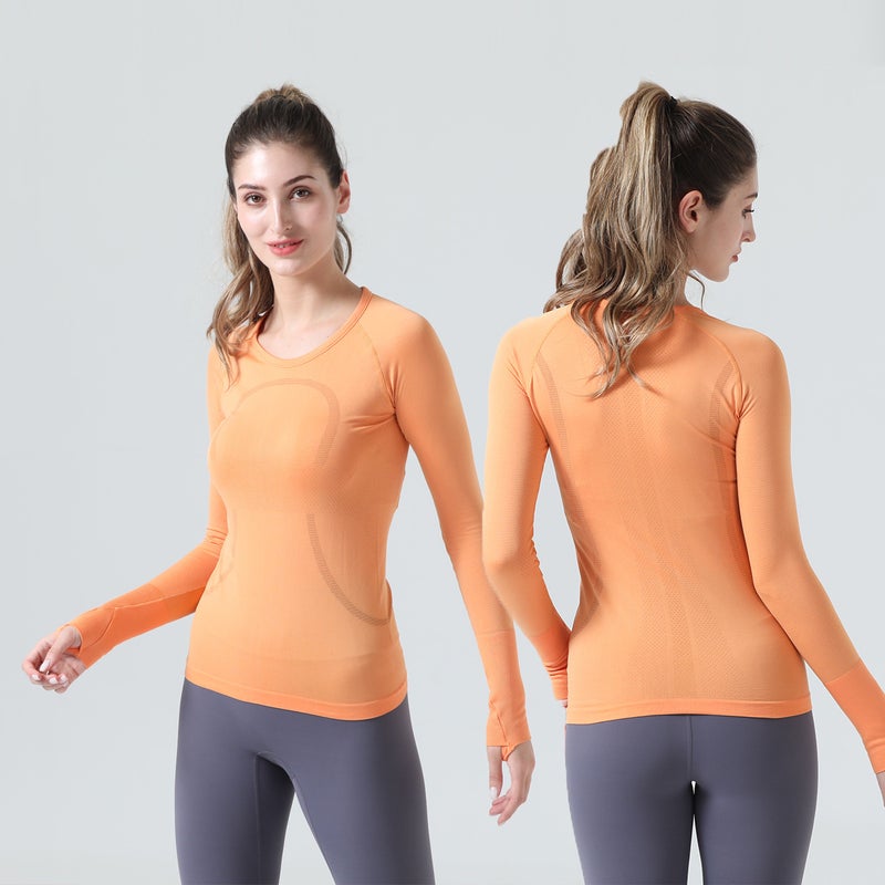 2.0 Women'S Yoga Long-Sleeved T-Shirt Running Adaptedstate Top Sports Breathable Fitness Yoga Wear Comfortable - Image 4