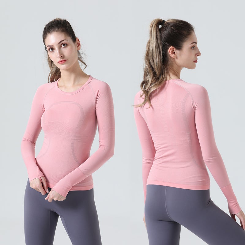 2.0 Women'S Yoga Long-Sleeved T-Shirt Running Adaptedstate Top Sports Breathable Fitness Yoga Wear Comfortable - Image 5