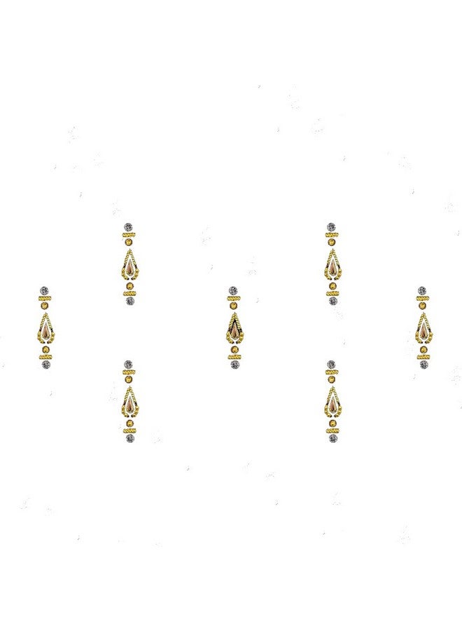 Comet Busters Long Beautiful Golden Bindi (BIN832)(18mm) - Image 1