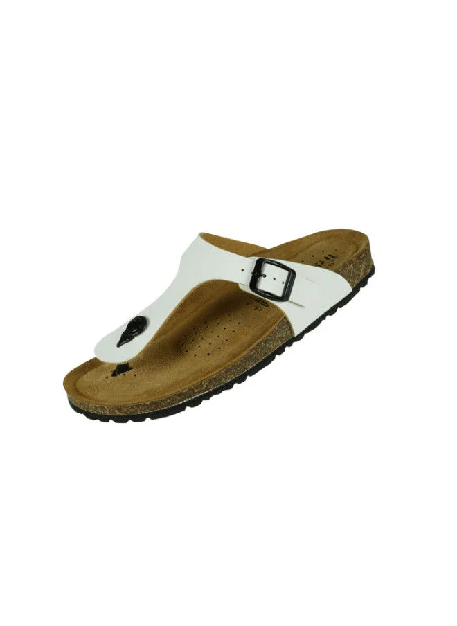 بيوتشيك Biochic Mens Broad Thong Sandals 012-409 230-White