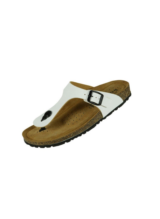 BiOCHIC - Biochic Mens Broad Thong Sandals 012-409 230-White - Image 1