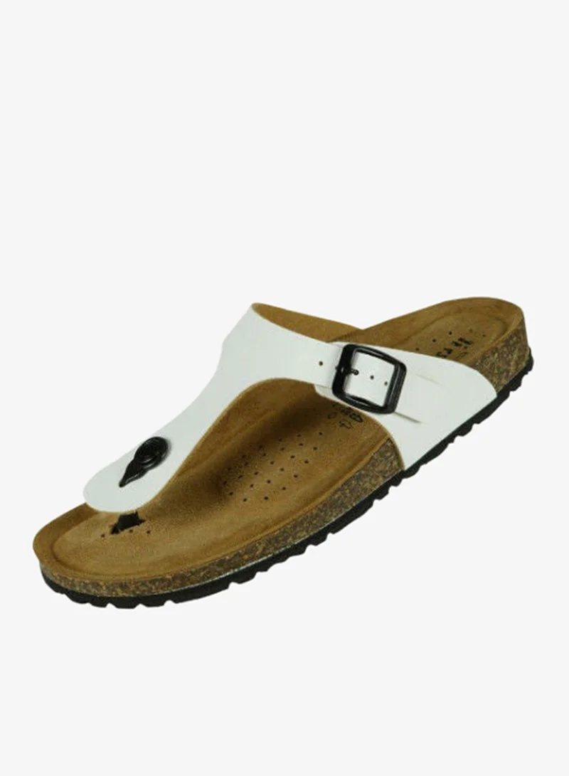 Biochic White Biochic Mens Broad Thong Sandals 012-409 230-White for Men | Best Price UAE