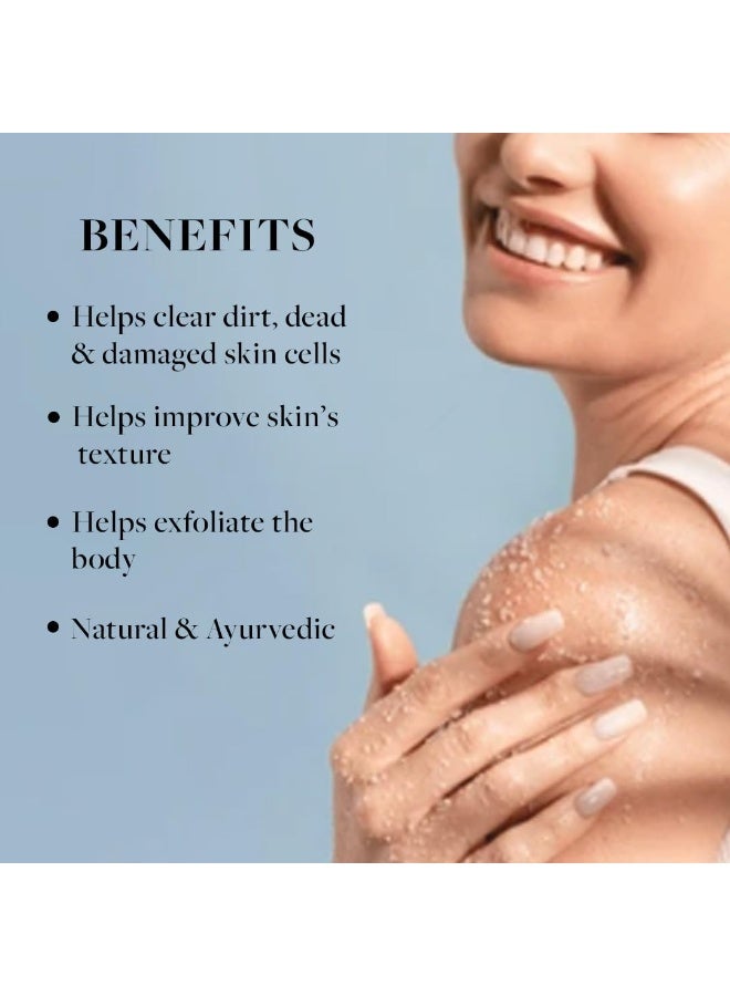 Sadhev Natural and Ayurvedic Coconut and Aloe Vera Body Scrub For Cleaning Dirt, Dead, and Damaged Skin Cells, Improve Skin Tone 200gm - Image 4
