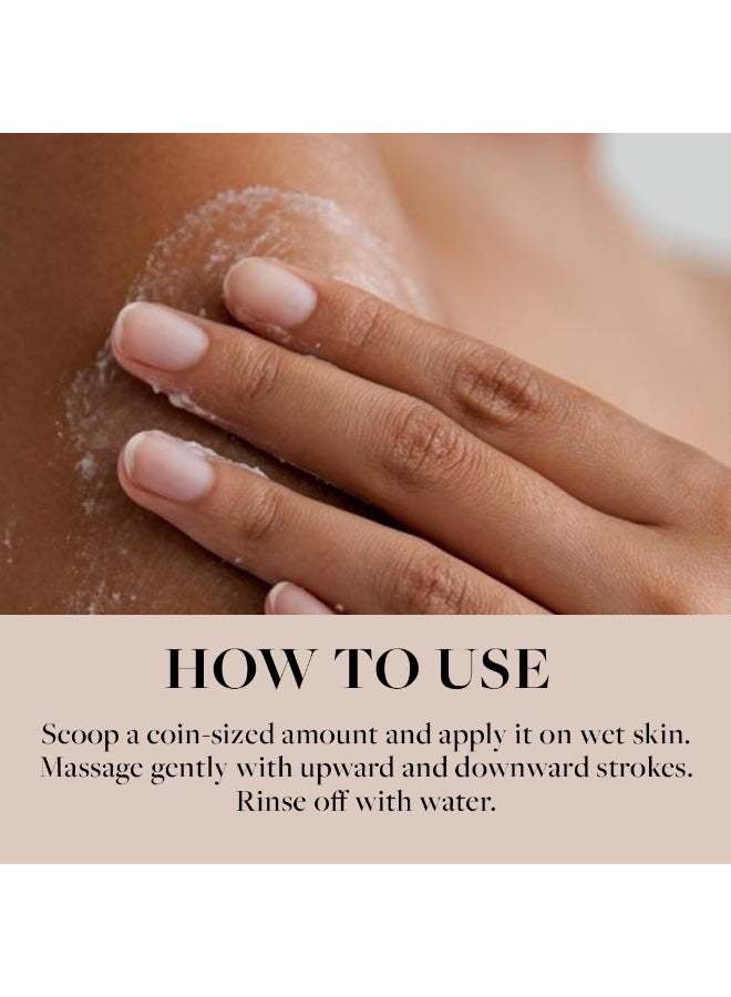 Sadhev Natural and Ayurvedic Coconut and Aloe Vera Body Scrub For Cleaning Dirt, Dead, and Damaged Skin Cells, Improve Skin Tone 200gm - Image 3