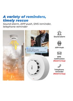TUYA Smart Wi-Fi smoke Detector with 2.4GHz Temperature and Humidity Sensor Fire Warning  - Image 3