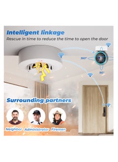 TUYA Smart Wi-Fi smoke Detector with 2.4GHz Temperature and Humidity Sensor Fire Warning  - Image 5