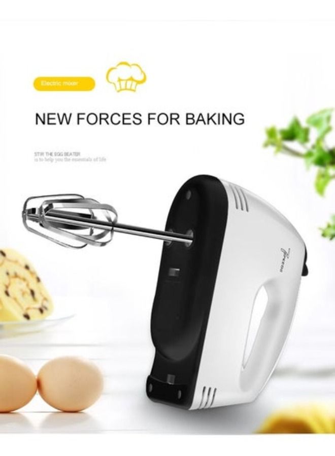ELTRAZONE 7-Speed Hand Mixer With two chrome Beater and two Dough Hook - Image 2