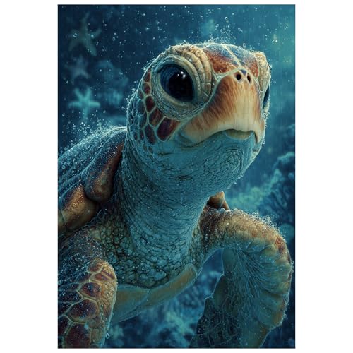 Ulord Great Jigsaw Puzzles for Adults 300 Pieces Sea Turtle Underwater Puzzles for Adults Toys Gift Family Decoration Kids Puzzle - Image 1