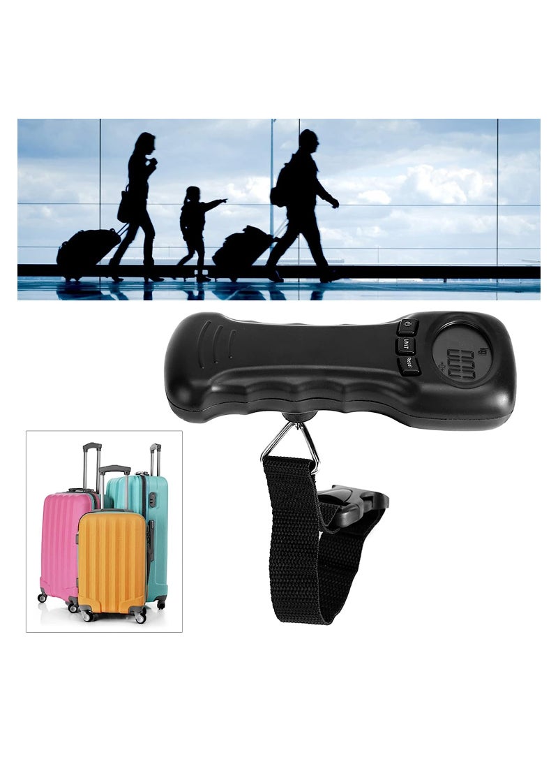 KASTWAVE Portable Digital Luggage Scale, 50kg/110lb Mini Travel Scale for Luggage Bags with LCD Display, Auto Lock Reading After Weighing, for Travel Household Outdoor Weighing - Image 3