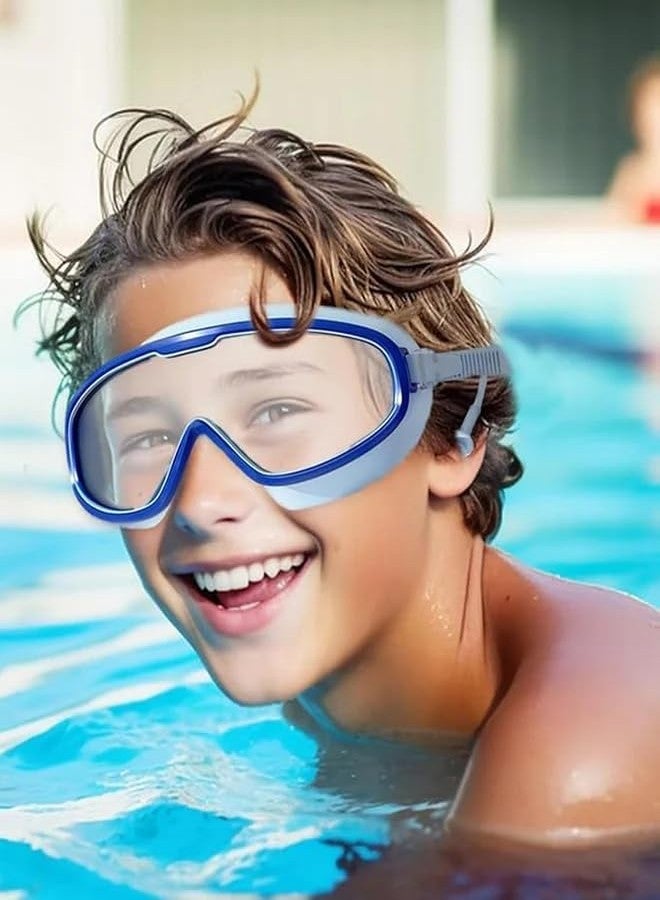 SUNNIFA Kids Leakproof Anti-Fog Yellow Swimming Goggles with Integrated Ear Plugs - UV Protection Comfortable Fit Adjustable Strap for Boys & Girls Aged 3-16 - HD Clear Vision Swim Eyewear - Image 2