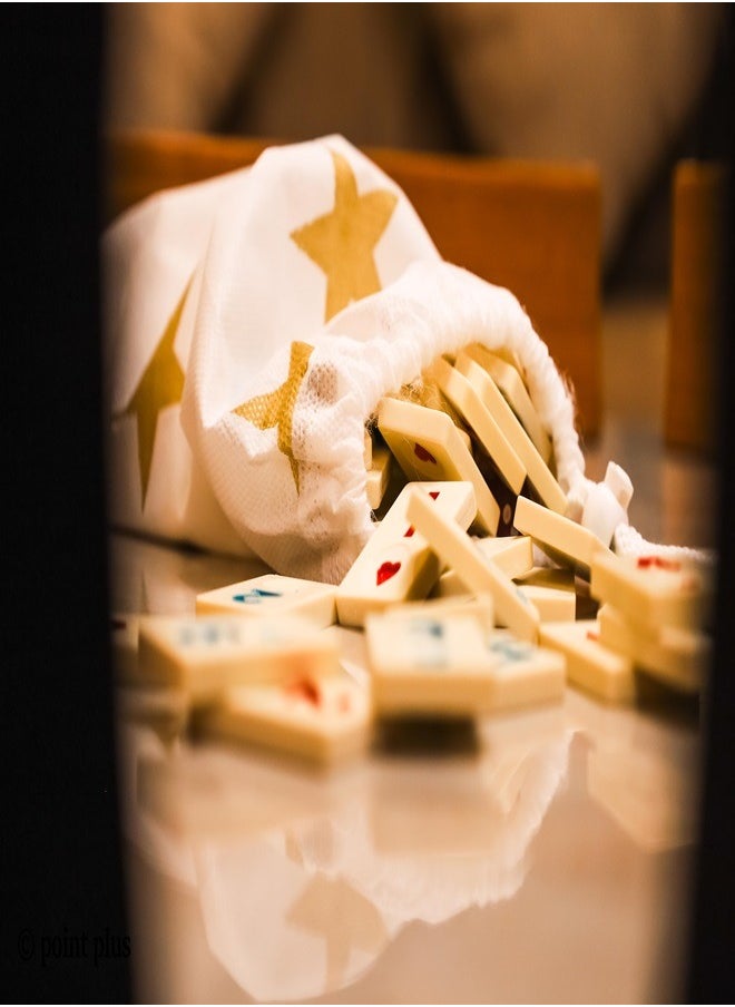 Star - DELUXE WOODEN RUMMY SET / Light Color - Image 1