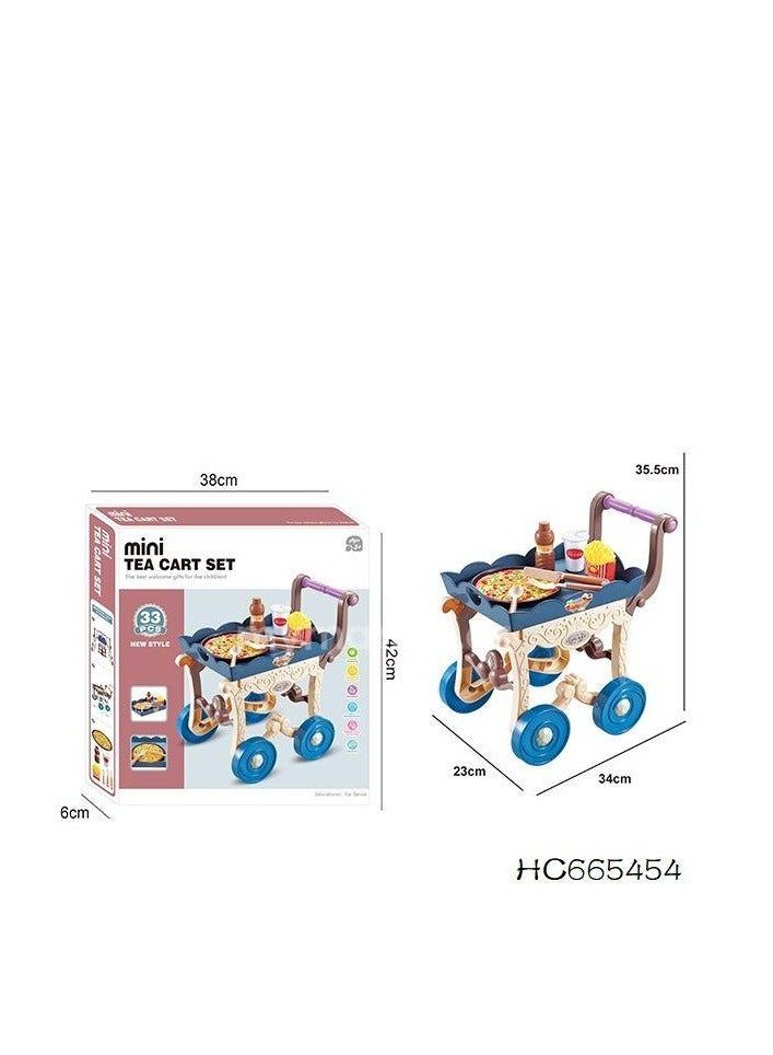 ميني عربة المأكولات الفاخرة للأطفال – مجموعة لعب الطهي الممتعة! - Image 3