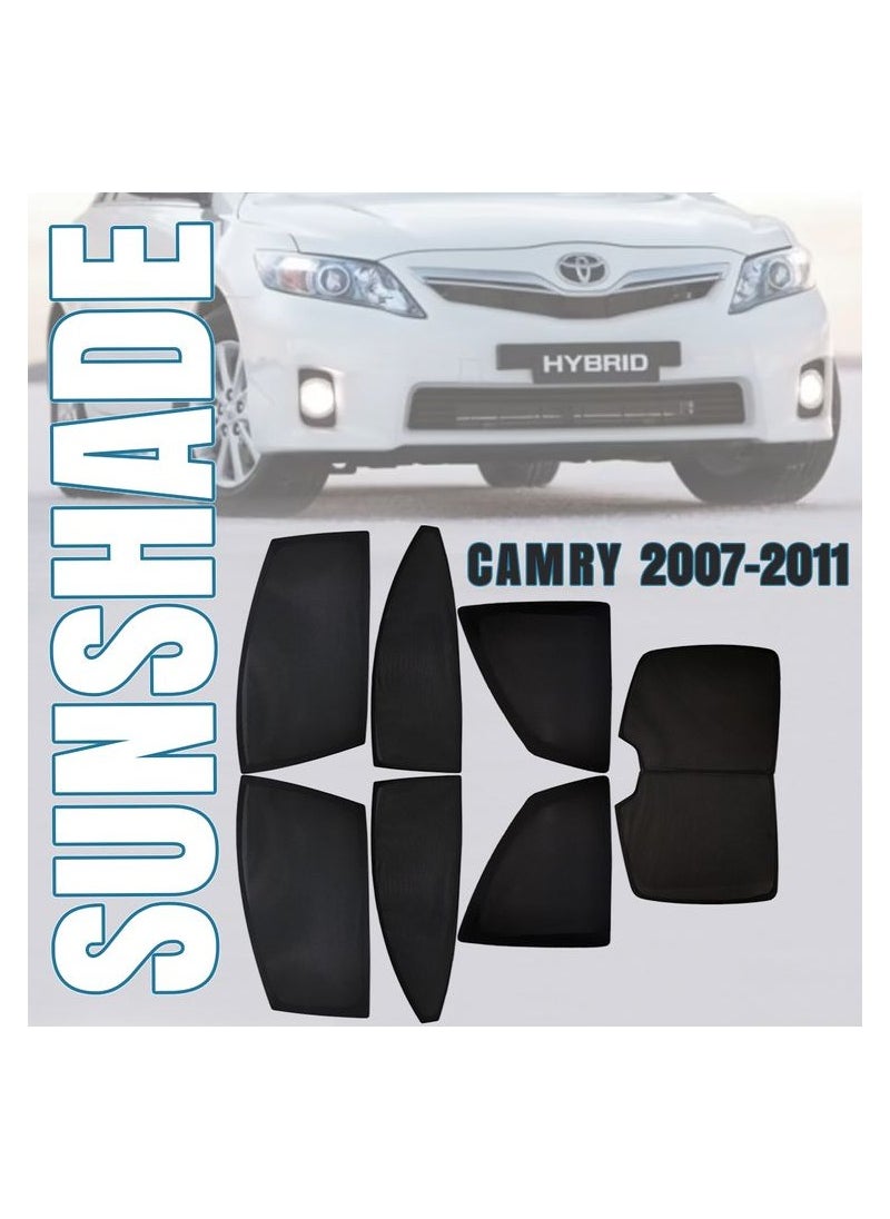 CAMRY - CAMRY 2007-2011 High Quality Car Sunshade All Side Sunshade UV and Heat Protection Front Back Sides Sun Shades - Image 1