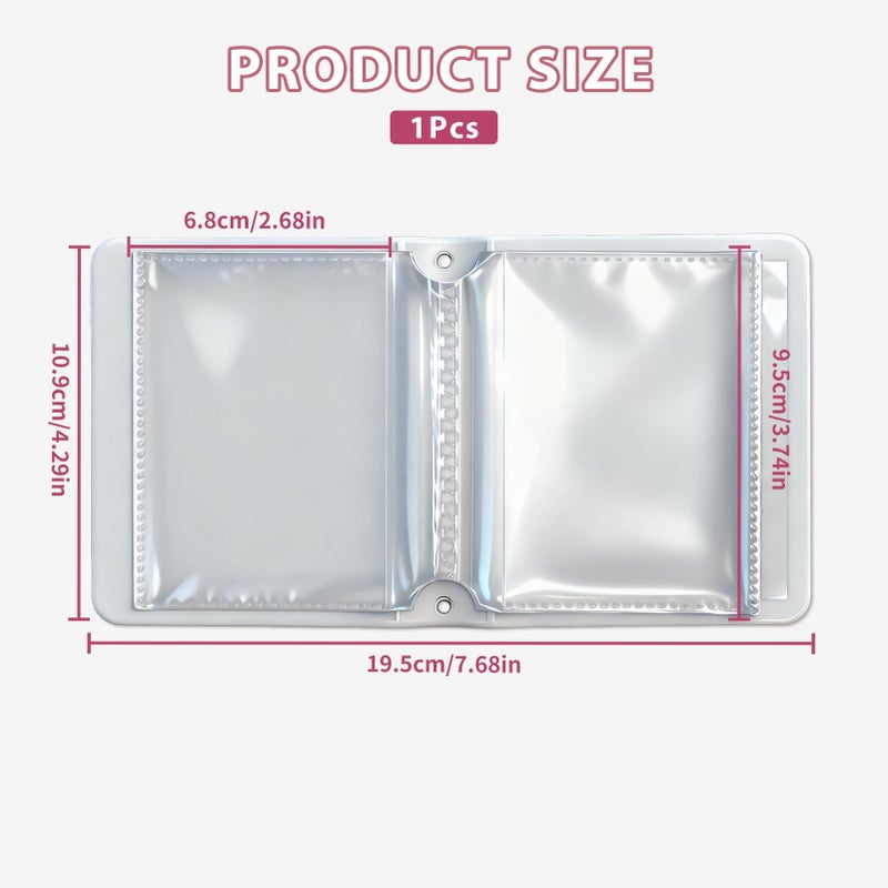 Nextpal Mini Photocard Binder, Heart Hollow Portable Photos Card Book with Lovely Pendant, Cute Style Kpop Card Holder Collectible Album for Fans (Pink 1 Pcs) - Image 5