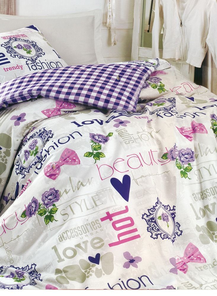 Family Bed Kids Coverlet Set Cotton 2 pieces size 180 x 240 cm model 175 from Family Bed - Image 3
